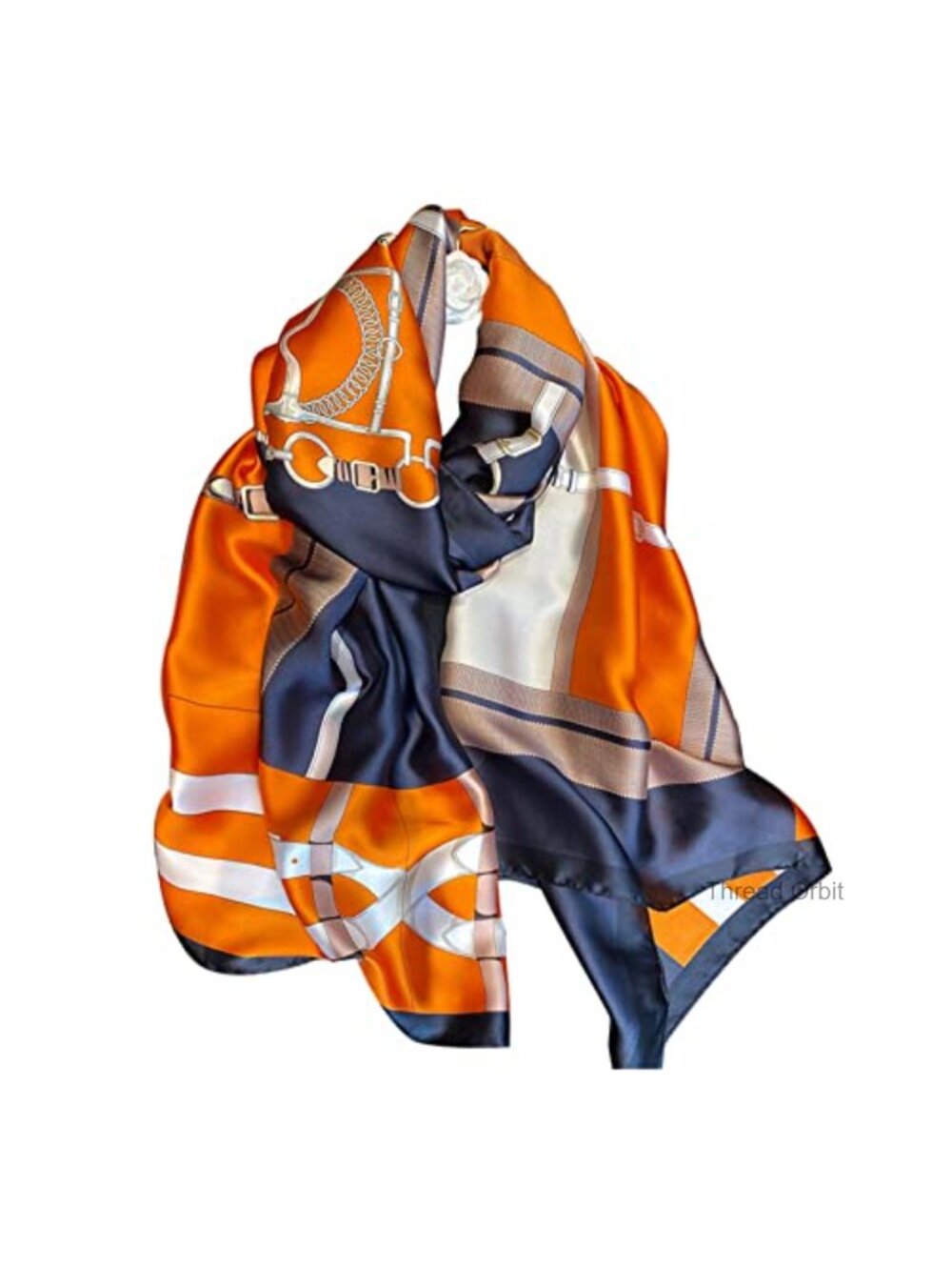 Silk Feeling Polyester Satin Shawl Wrap Hair Scarf